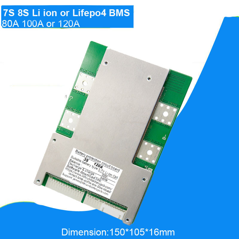 7S 29.4V BMS Protection Board with Balance for Li-ion Lithium Battery USE、 