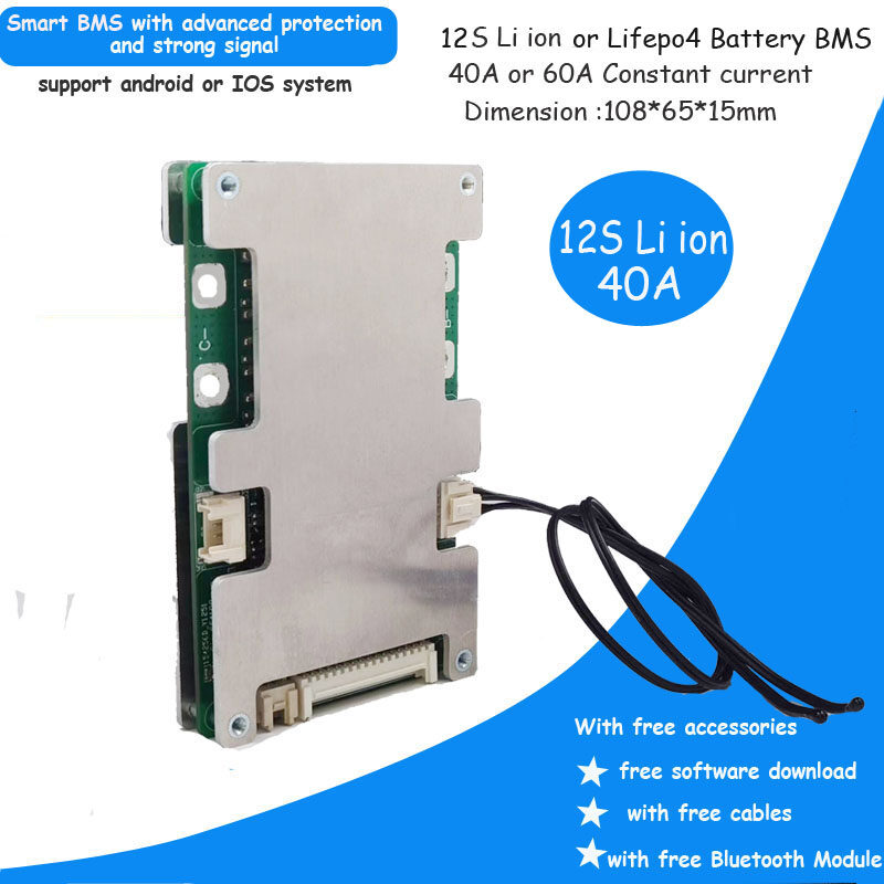 12S Lifepo4 or Lithium Ion Battery BMS