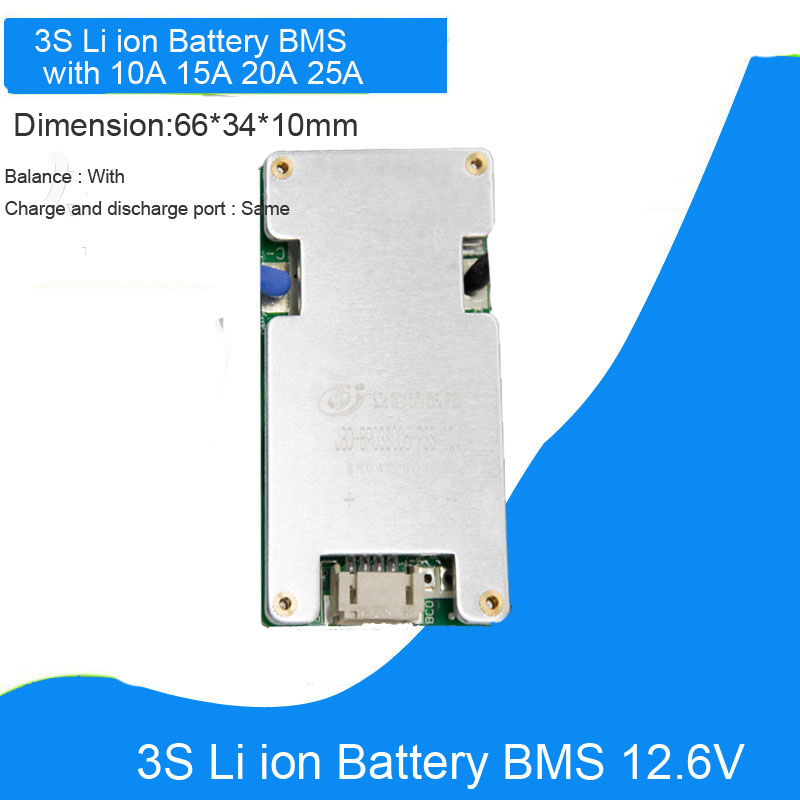 3S Lithiun Ion 12V 12.6V battery BMS for solar street light