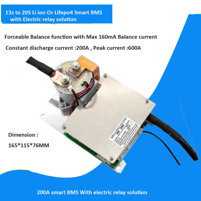 13S 14S 15S 16S 20S 48V 60V 72V li ion or Lifepo4 smart Bluetooth BMS